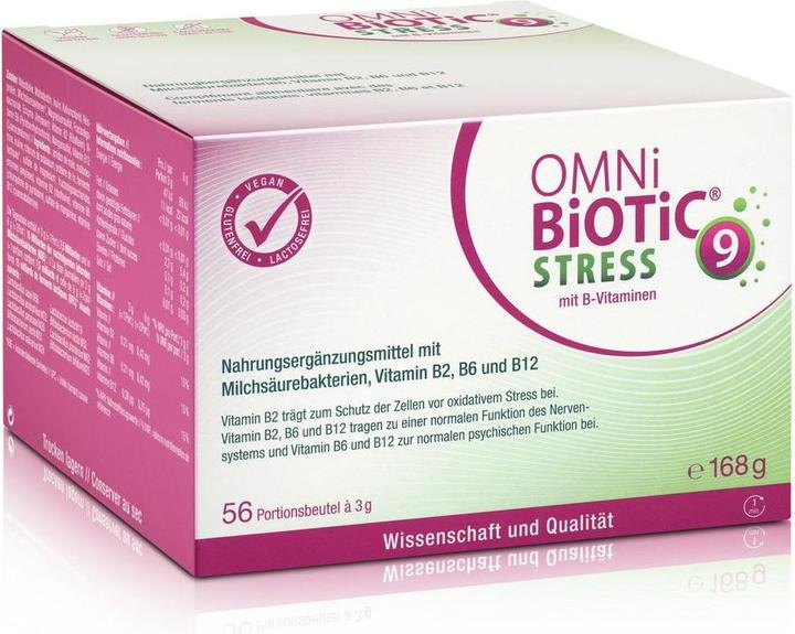 Produktbild Omni Biotic Stress mit B-Vitaminen (56 Stück, Pulver, 168 g)