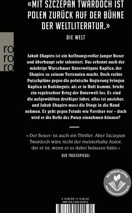Produktbild Der Boxer (Deutsch, Szczepan Twardoch, 2019)