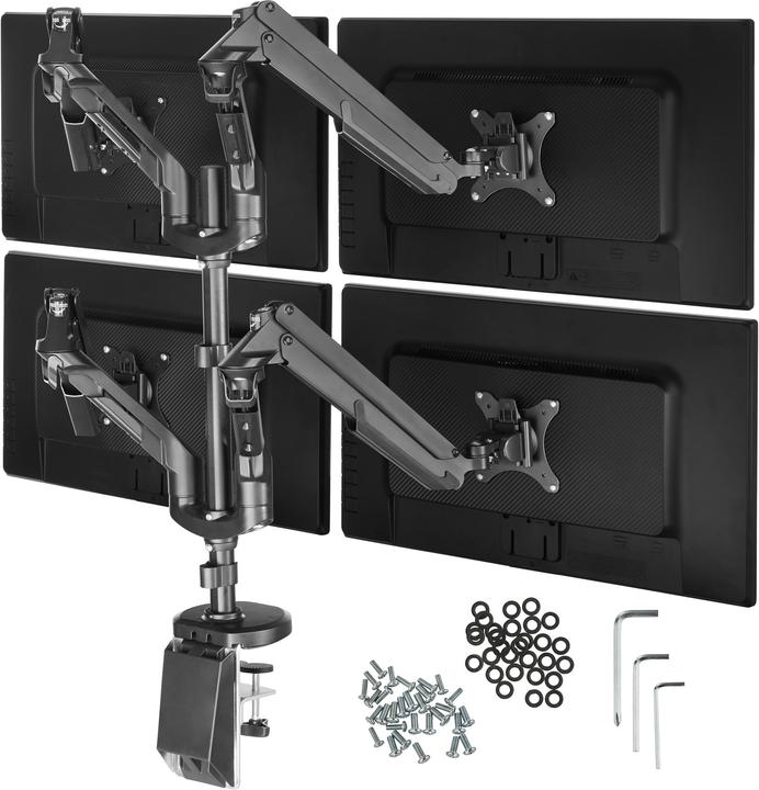 Image du produit tectake Support écran PC 4 écrans (32")