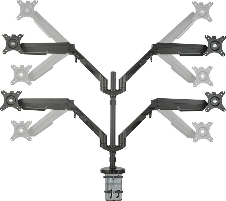 Image du produit tectake Support écran PC 4 écrans (32")