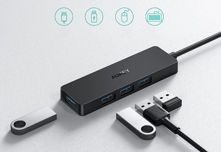 Actual product image Aukey CB-H39 (USB-A, 4 Ports)
