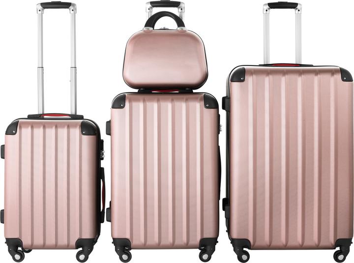 Actual product image tectake Suitcase Set Suitcases Trolleys Trolley Set Hardcase trolley (90 l, M (50 - 90l))