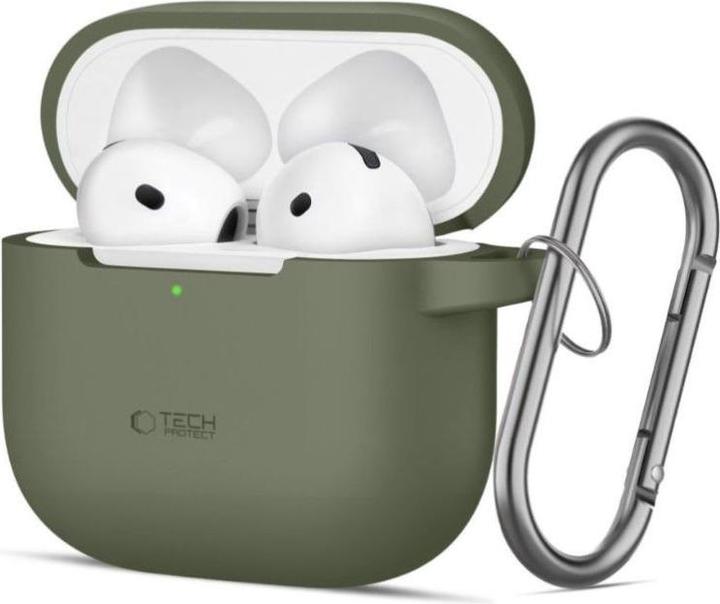 Produktbild Tech-Protect AIRPODS 4 SILICONE HOOK Case (Kopfhörer Tasche)