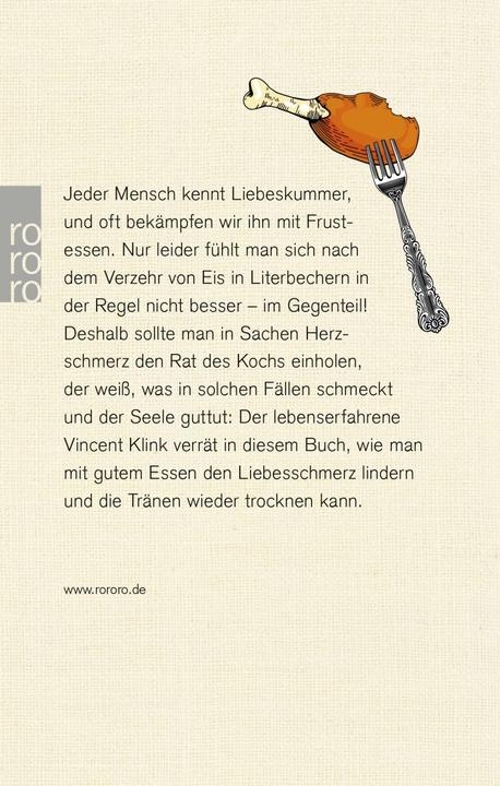 Produktbild Meine Rezepte gegen Liebeskummer (Deutsch, Vincent Klink, 2017)