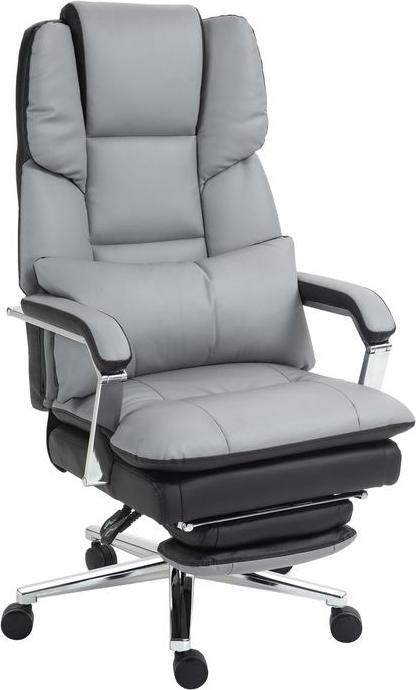 Actual product image Swisshandel24 Office chair with rocking function, up to 180kg, ergonomic, 160° reclining backrest, artificial
