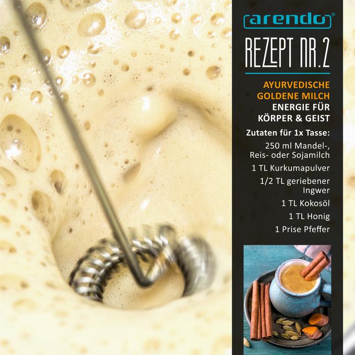 Actual product image Arendo Manual milk frother