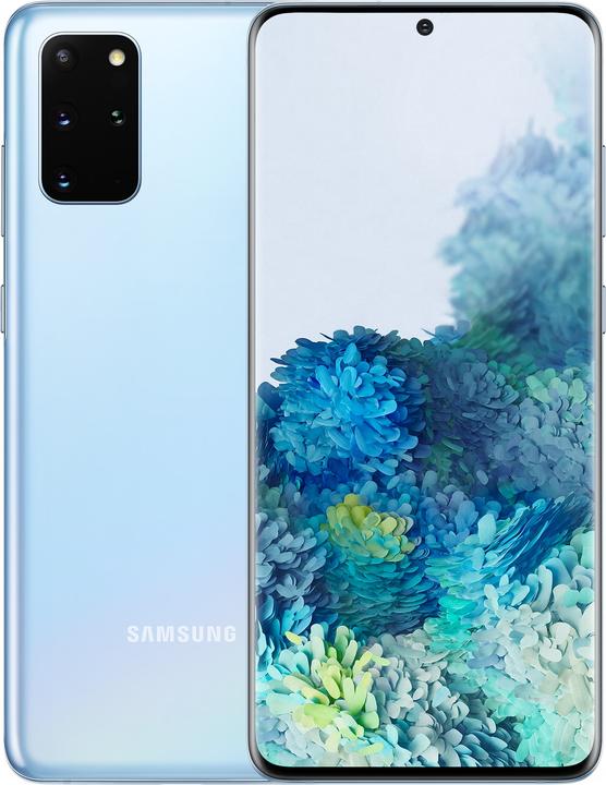 Samsung Galaxy S20+ 5G (128 Go, Cloud blue, 6.70", Double SIM hybride, 64 Mpx, 5G)