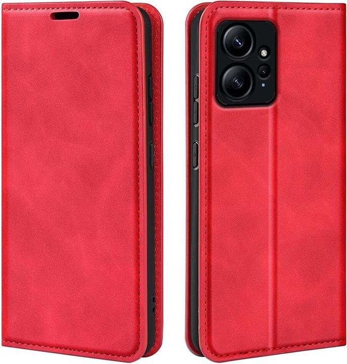 Produktbild Cover-Discount Xiaomi Redmi Note 12 4G - Stand Flip Case Hülle rot (Xiaomi Redmi Note 12)