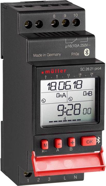müller Digital week clock