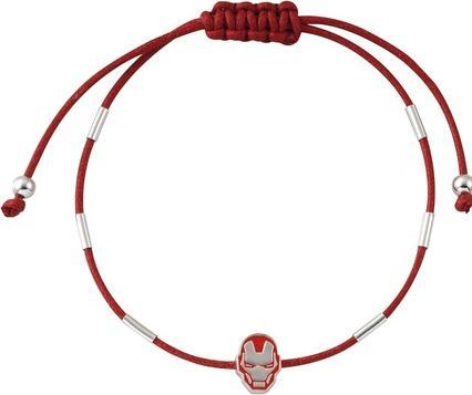 Disney Iron Man Marvel red textile bracelet BS00065RNRL.CS (Sterling Silber)