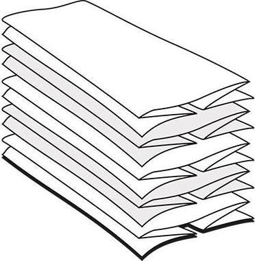 Image du produit Fripa Serviette en papier Dimensions idéales : 25 x 23 cm (L x L) Matériau de l'essuie-tout : Crêpe (5000 x)