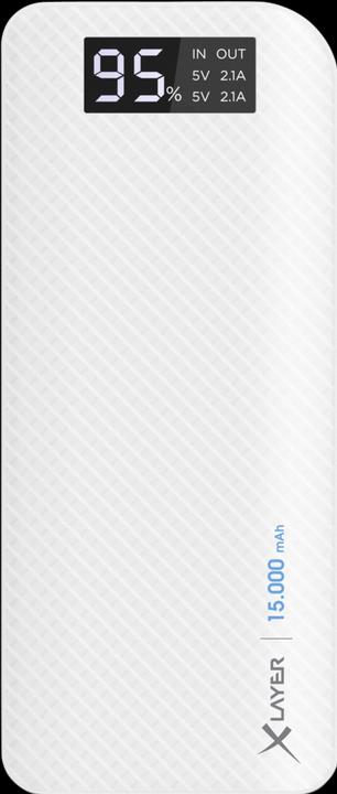 Image du produit Xlayer Powerbank Blanc de carbone pur (15000 mAh, 54 Wh)
