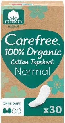 Carefree Organic Cotton Normal - Panty liners - 30.0pcs (30 x, Slipeinlagen)