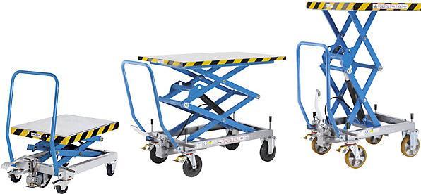 Produktbild eurokraft pro Doppelscheren-Hubtischwagen (250 kg)