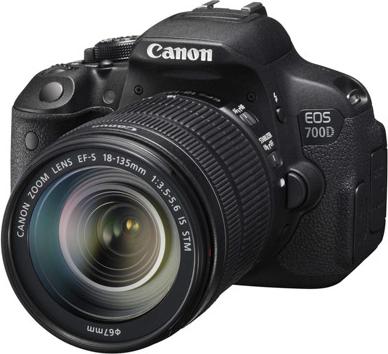 Produktbild Canon EOS 700D, 18-135mm IS STM Kit (APS-C / DX)