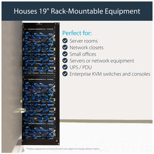 Produktbild StarTech 36HE verstellbares 4 Pfosten Open Frame Rack / Schrank (36 HE, 19 Zoll Rack)