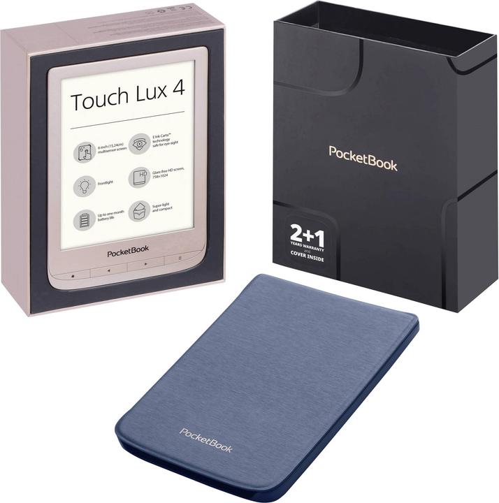 Produktbild PocketBook Touch Lux 4 (6", 8 GB, Matte Gold)