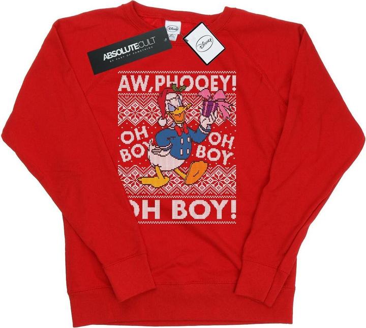 Disney Donald Duck Christmas Fair Isle Sweatshirt (S)