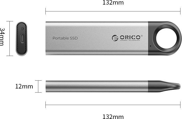 Actual product image Orico 1TB C10 Type-C R1000:W1000 (1000 GB)