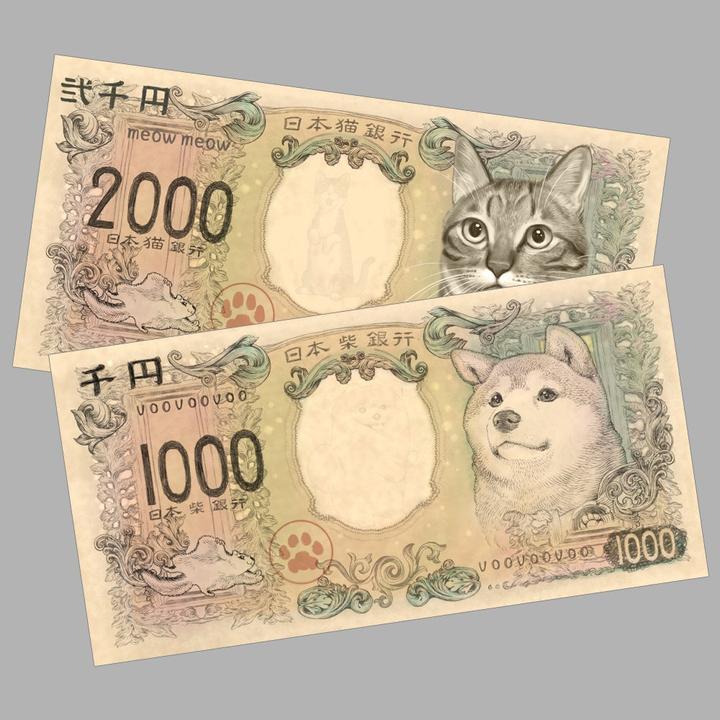 Produktbild Space Factory Shiba Inu & Cat Yen Banknote Clear Ticket Folder Set