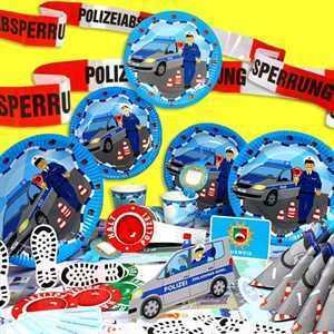 Produktbild DH-Konzept Party Deko Set Polizei 89 teilig