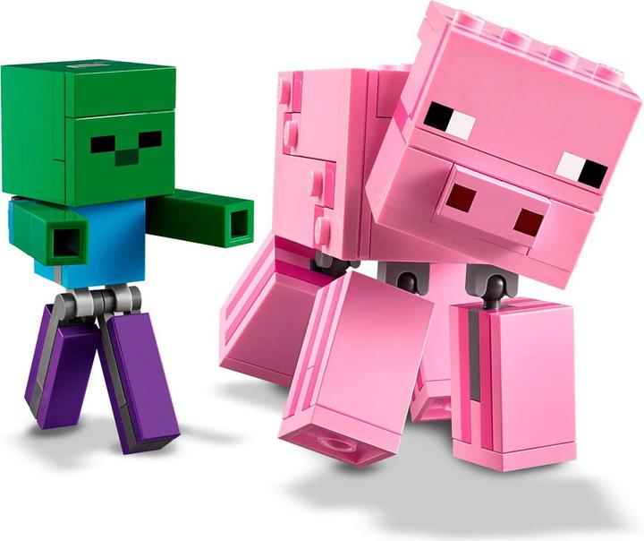 Image du produit LEGO Porc BigFig avec bébé zombie (21157, LEGO Minecraft)