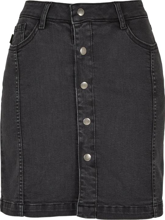 Urban Classics Ladies Organic Stretch Button Denim Skirt
