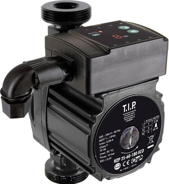 Produktbild T.I.P. Heizungspumpe HZP 25-60-180 ECO (Durchlaufpumpe)