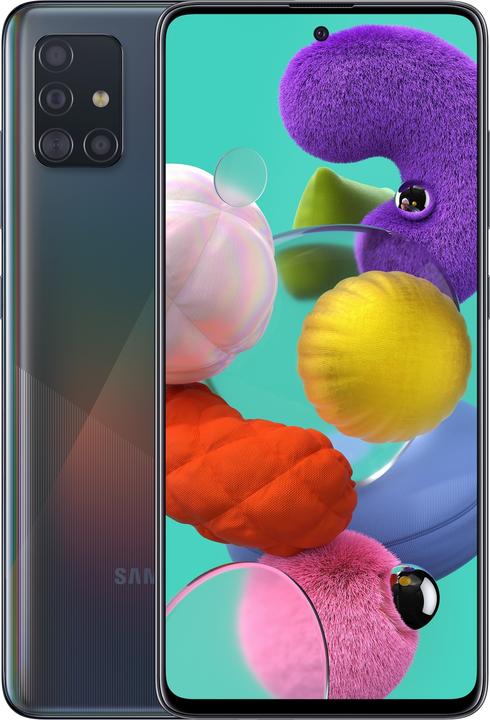 Image du produit Samsung Galaxy A51 UE (128 Go, Prisme Crush Noir, 6.50", Double SIM, 48 Mpx, 4G)