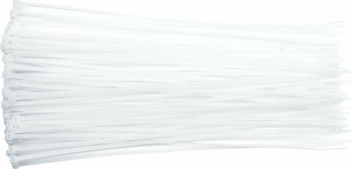 Image du produit Toya Ruban adhésif 200 x 2,5 mm 100 pièces blanc (Serre-câbles en plastique, 100 pcs)
