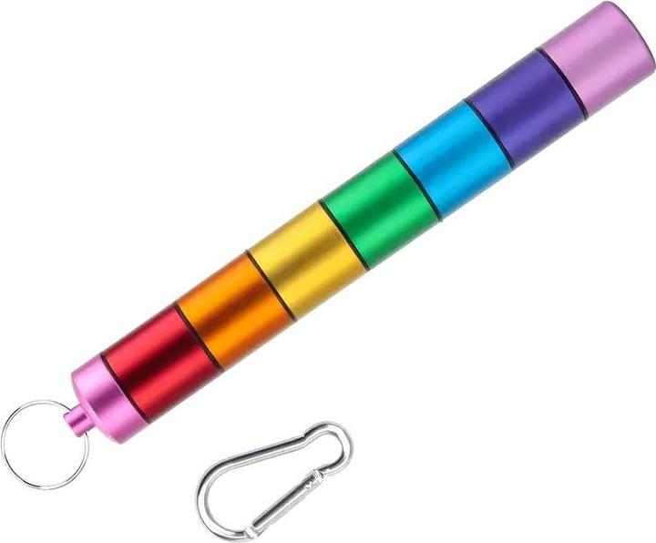 Actual product image Cbx Pill box with key ring and carabiner