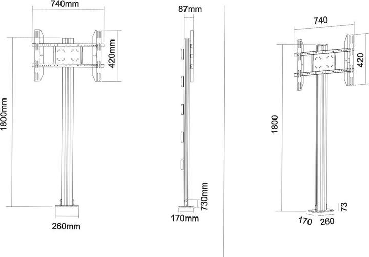 Produktbild Multibrackets M Display Stand 180 (63", 60 kg)