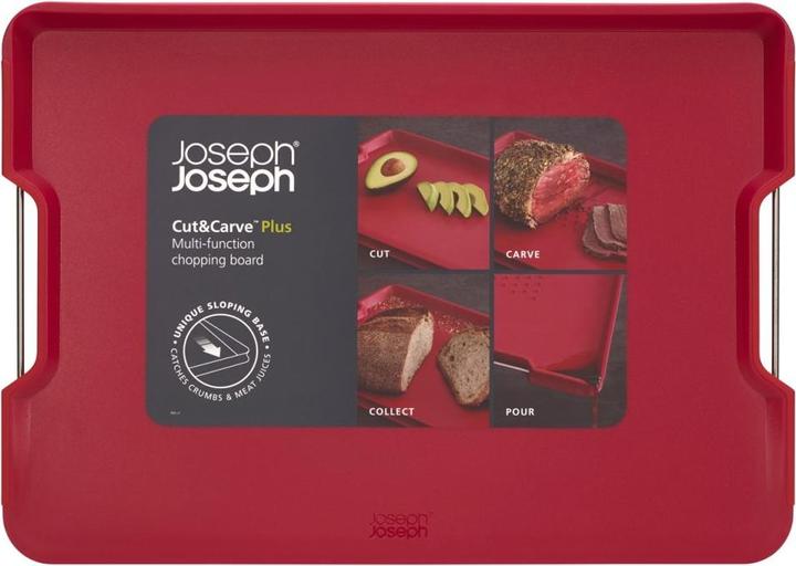 Actual product image Joseph Joseph Cut & Carve Plus Cutting Board Large - Red