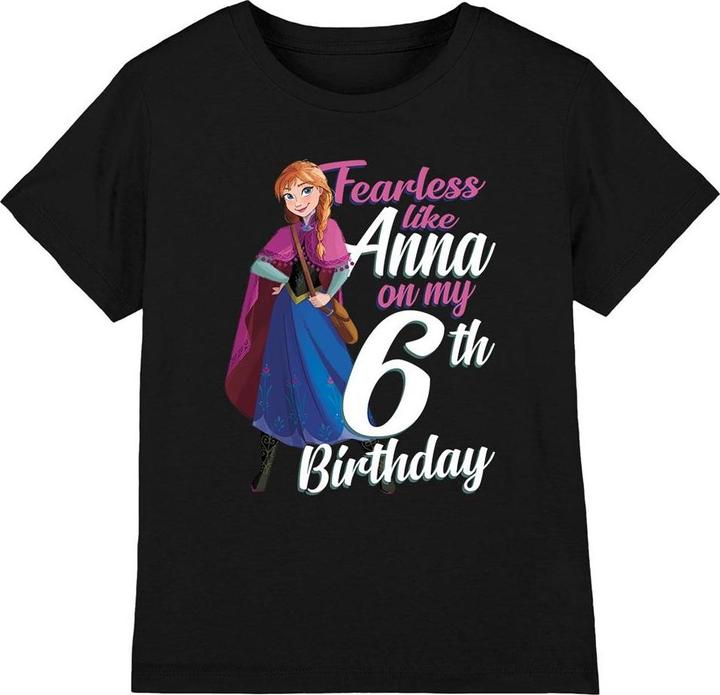 Disney Frozen Fearless Like Anna TShirt 6 Geburtstag