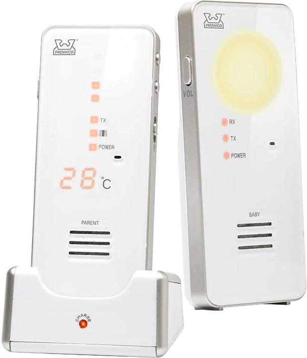 Padwico Itkuh??lytin 850, valkoinen (Baby Monitor Audio, 500 m)