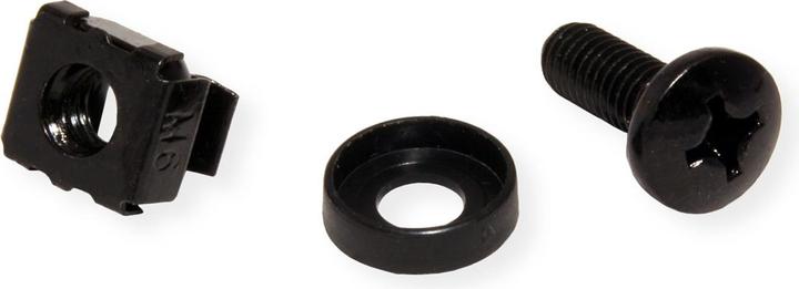 Produktbild Roline Montagematerial für 19/"-Komponenten, M6, 100 fach, schwarz