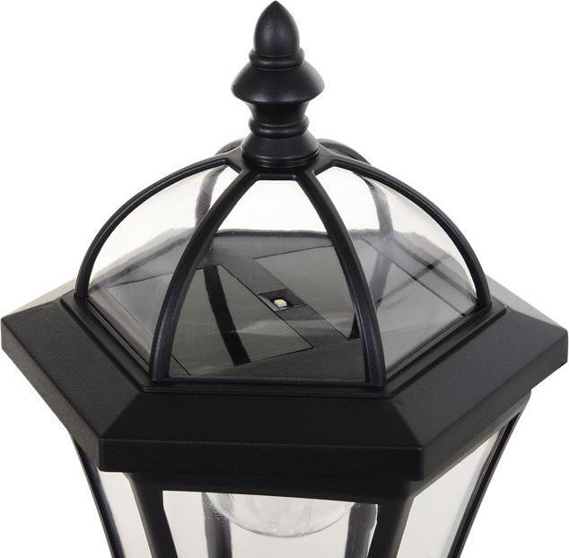 Image du produit Swisshandel24 Lanterne solaire de jardin, set de 2, lampe de jardin, lampe de chemin avec LED, 6-8 h, acier (IP44)