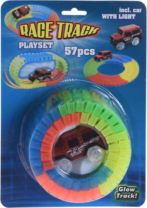 Motorway Glow in the Dark playset, 57 pieces.