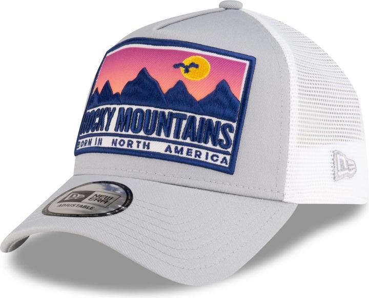 New Era 9Forty A-Frame Trucker Cap - Rocky Mountains Grau (One Size)