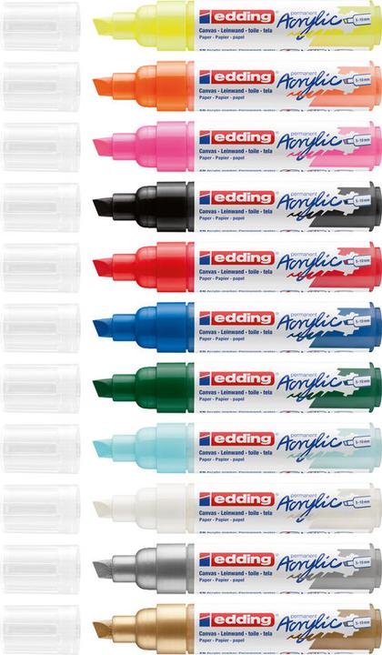 Immagine prodotto Edding Marcatore acrilico 5000 Wide (Rosa neon, 10 mm, 1 x)