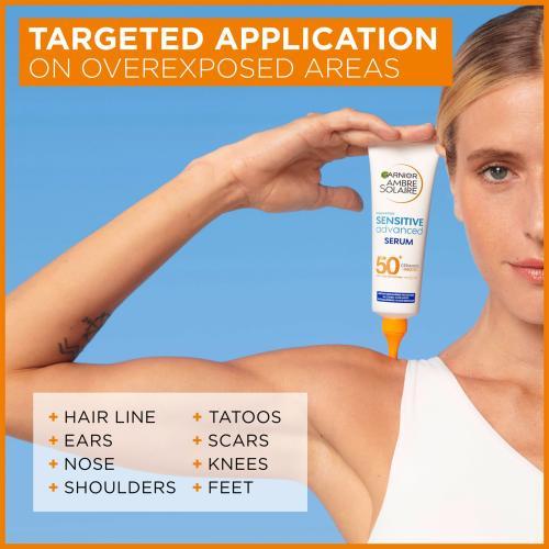 Image du produit Garnier Ambre Solaire Sensitive Advanced expert+ (Crème solaire, SPF 50+, 125 ml, 161 g)