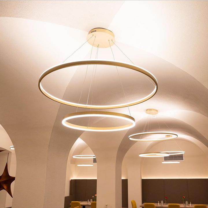 Actual product image s.luce Hängelampe Ring Schwarz Ø 80 | 60cm