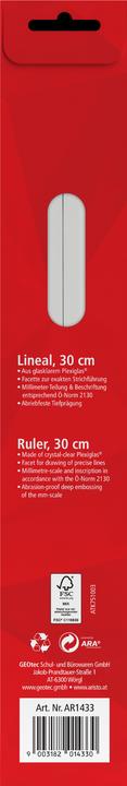 Actual product image Aristo Plastic ruler 30cm (30 cm)