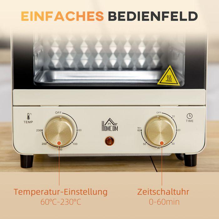Actual product image Homcom Minibackofen 15L