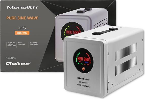 Qoltec 50720 UPS 800VA 560W (800 VA, 560 W, Line-Interaktiv USV)
