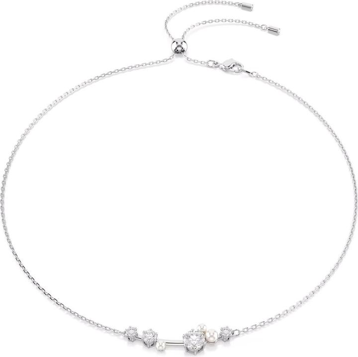 Swarovski Constella Halskette Kristallperle Rundschliffe Weiss (Swarovski Metall)