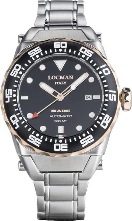 Locman Italy Herrenuhr Mare 300MT Automatik bicolor Ref.0559 (Analoguhr, 44 mm)