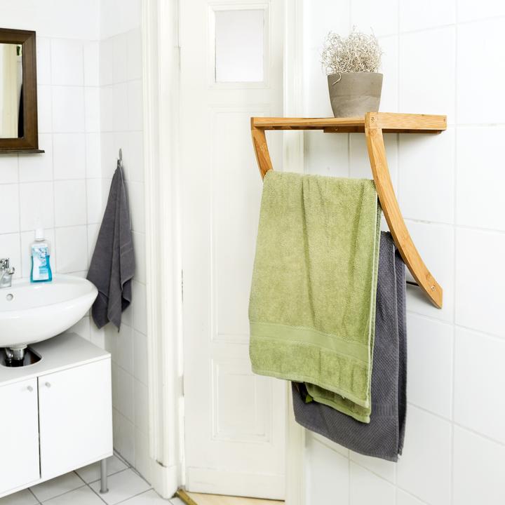 Actual product image Relaxdays Wall towel rail