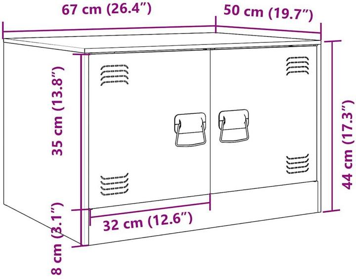 Actual product image VidaXL Khrstina (67 x 50 x 44 cm)