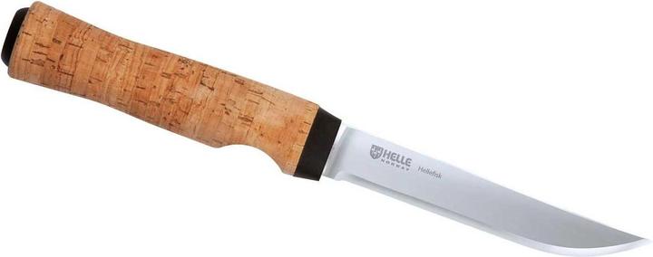 Produktbild Helle Anglermesser HELLEFISK, Sandvik 12C27 Stahl, rostfrei, Lederscheide (12.30 cm)